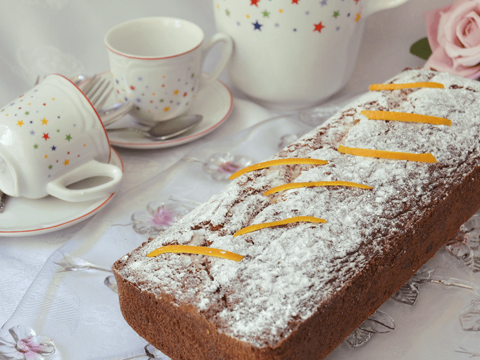Plum-cake de naranja (sin gluten)