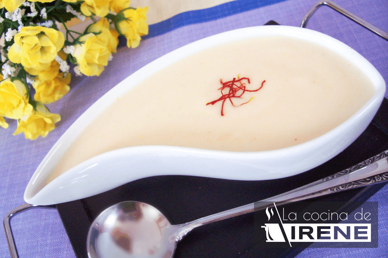 Bechamel de azafrán