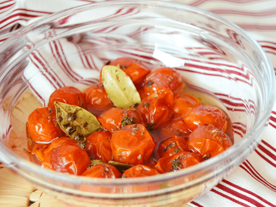 Tomates cherry asados