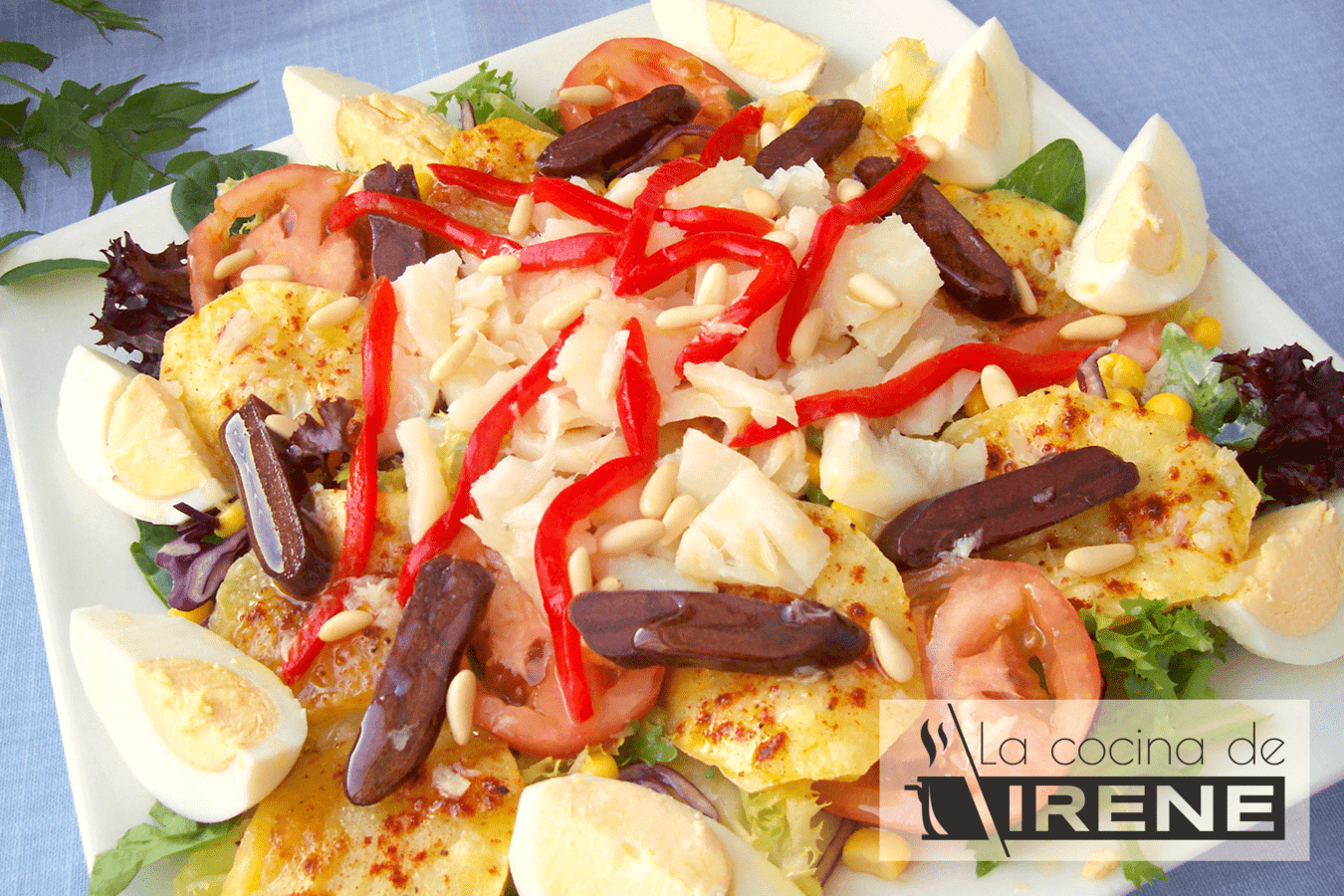 Ensalada de patata y salazones