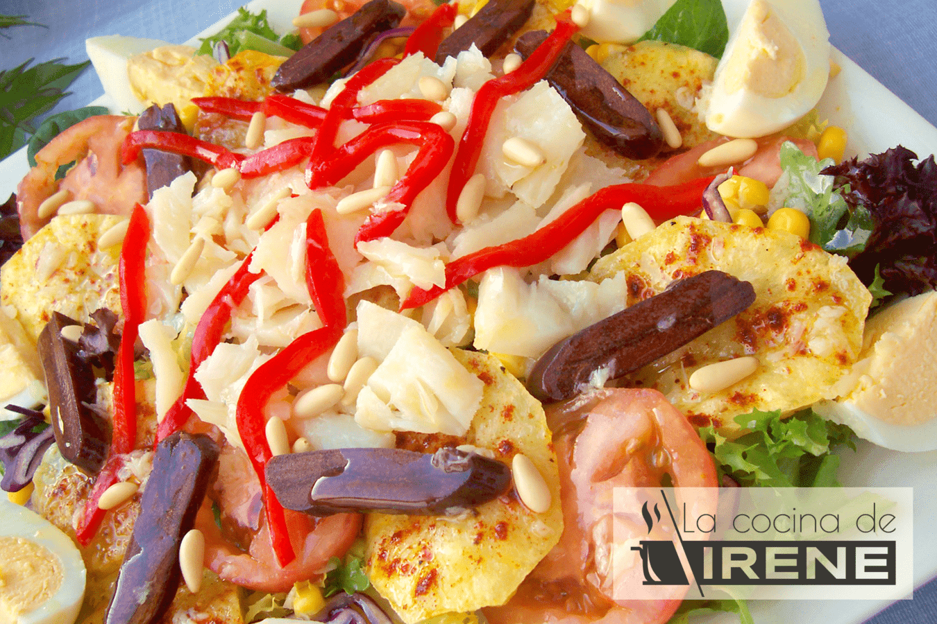 Ensalada de patata y salazones