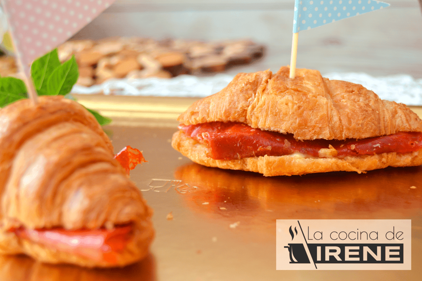 Mini croissants de chorizo