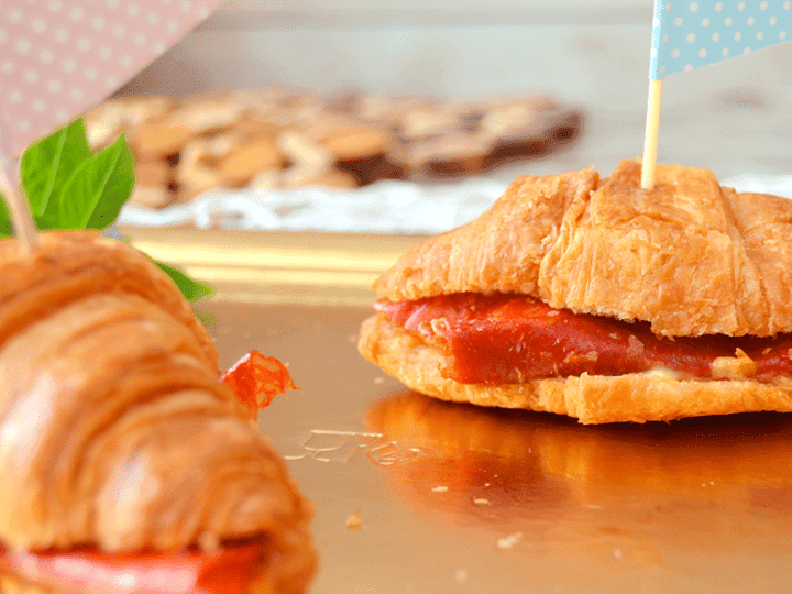Mini croissants de chorizo