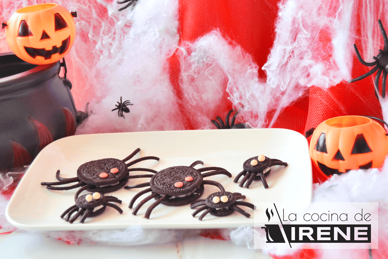 Arañas de galleta terroríficas