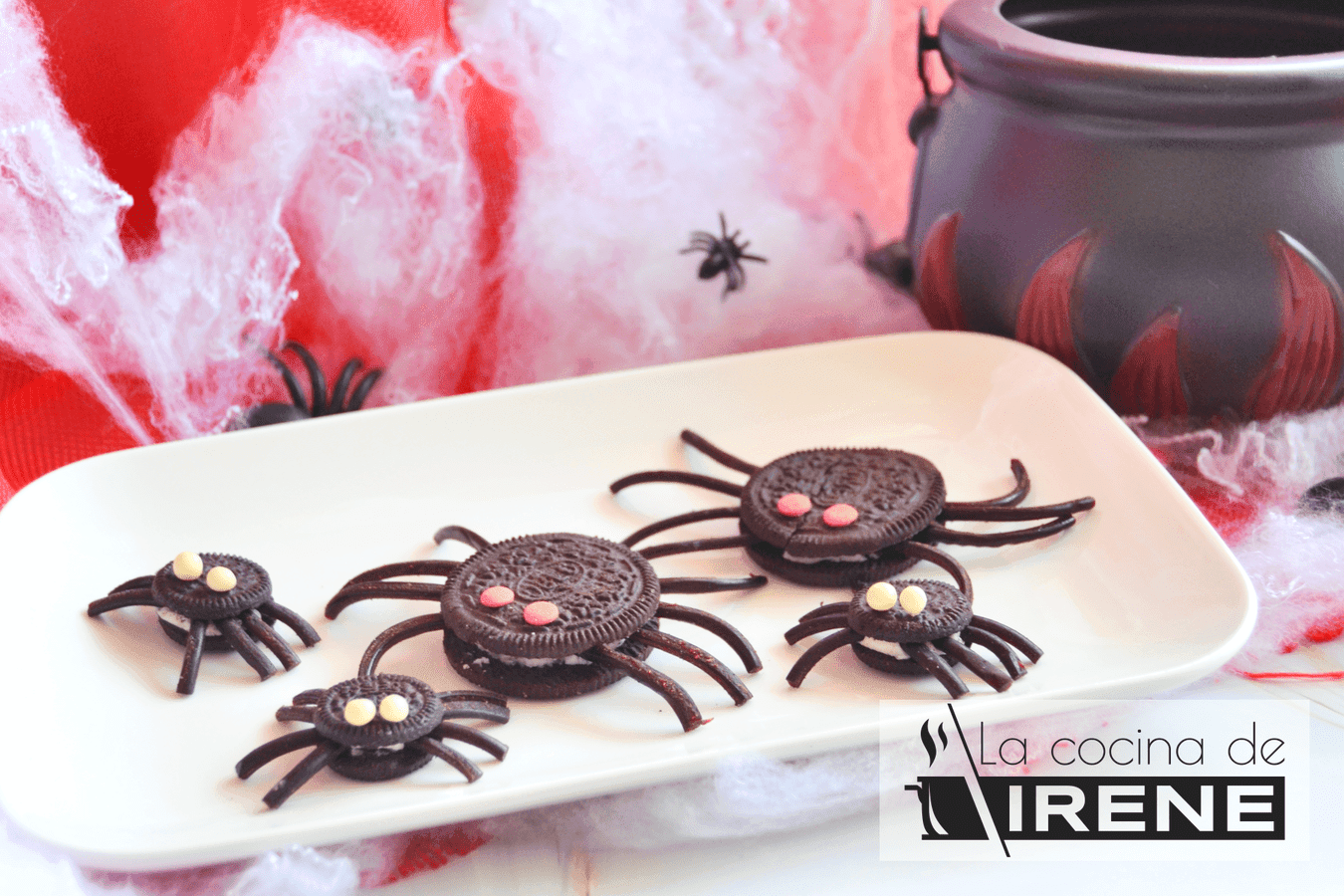 Arañas de galleta terroríficas