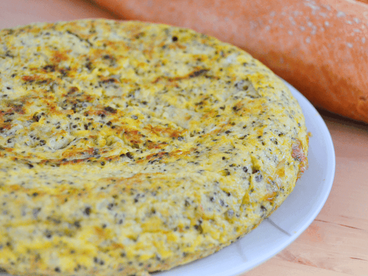 Tortilla de patatas con brócoli