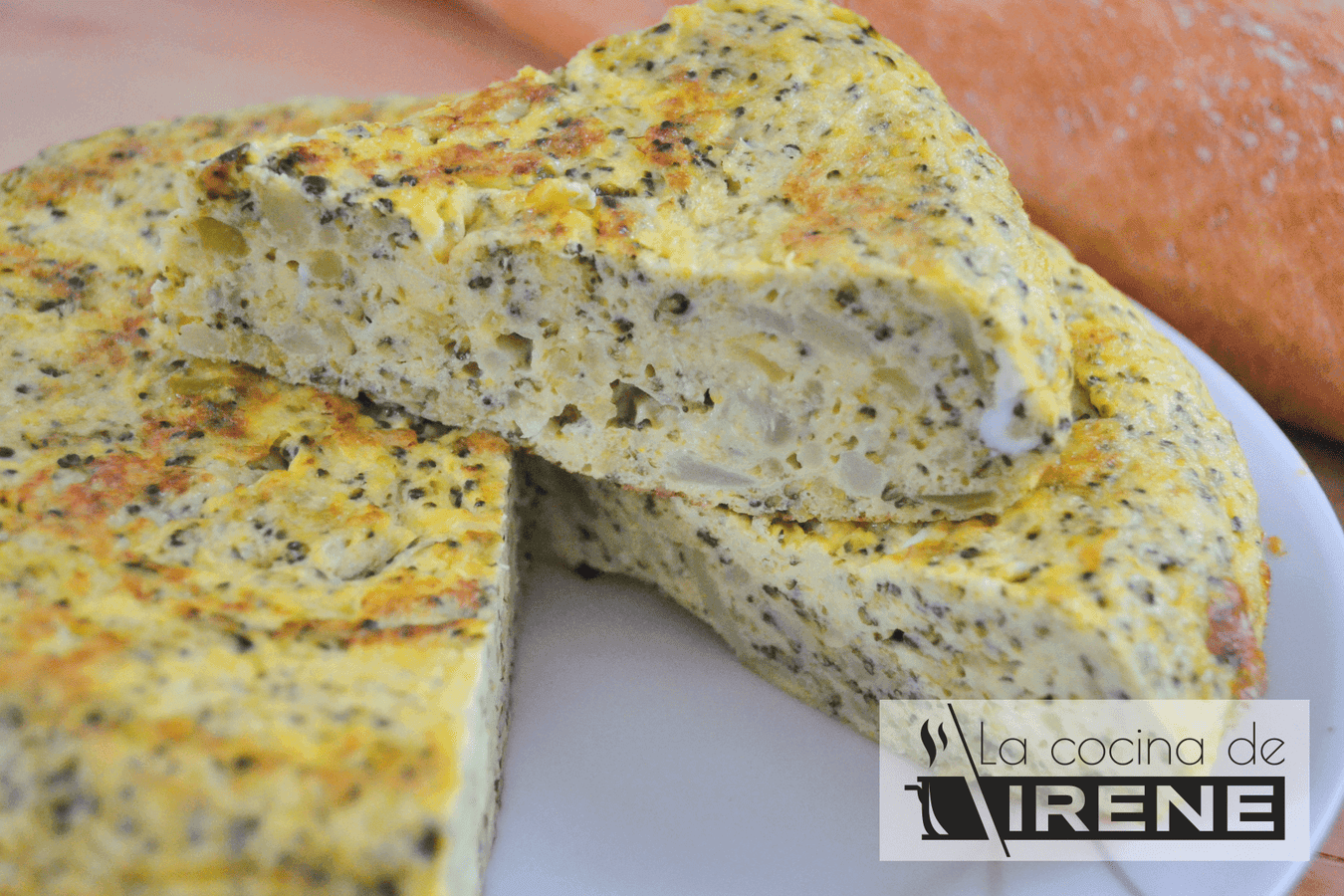 Tortilla de patatas con brócoli