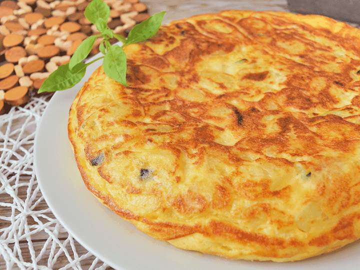 Tortilla de patatas con calabacín