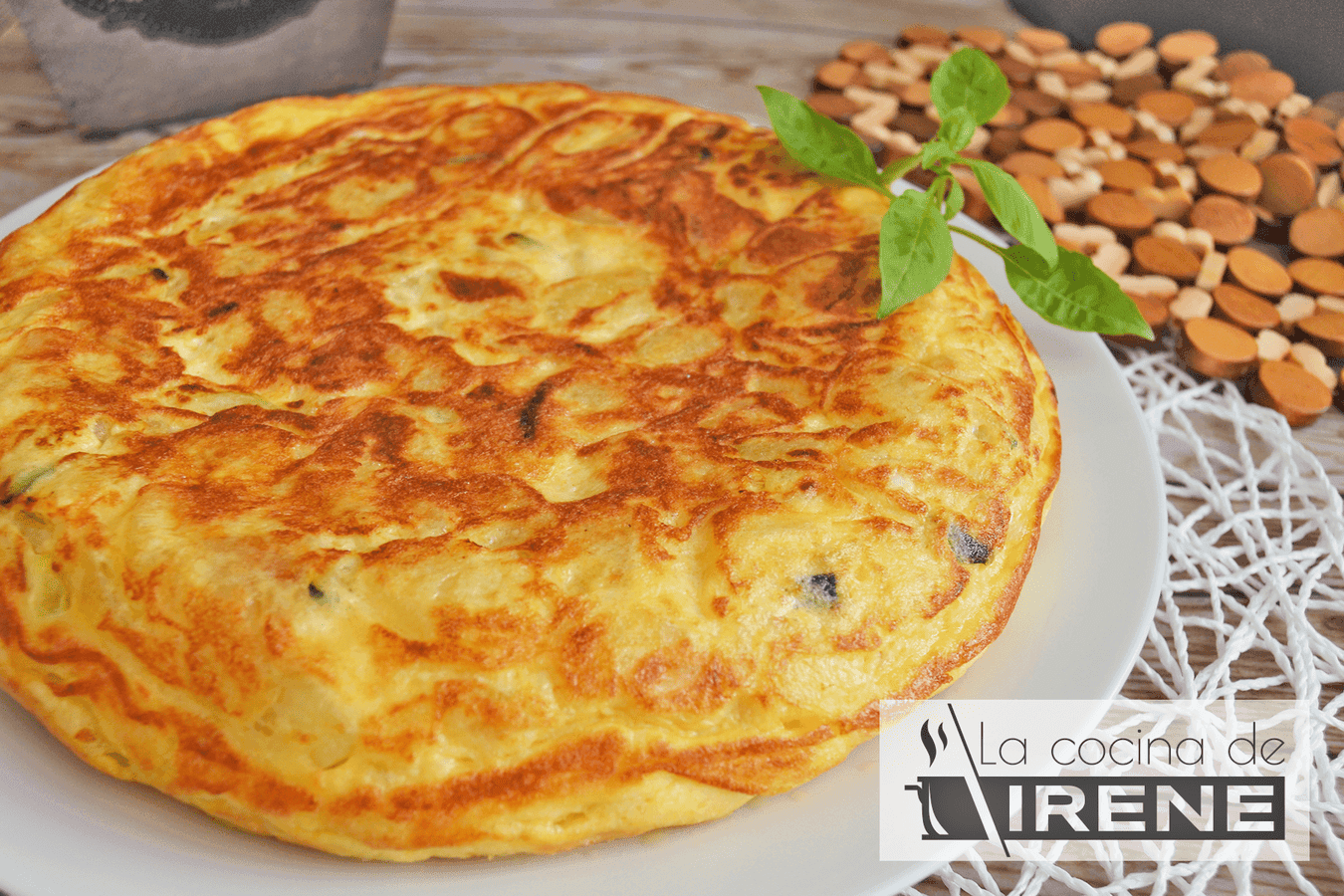 Tortilla de patatas con calabacín