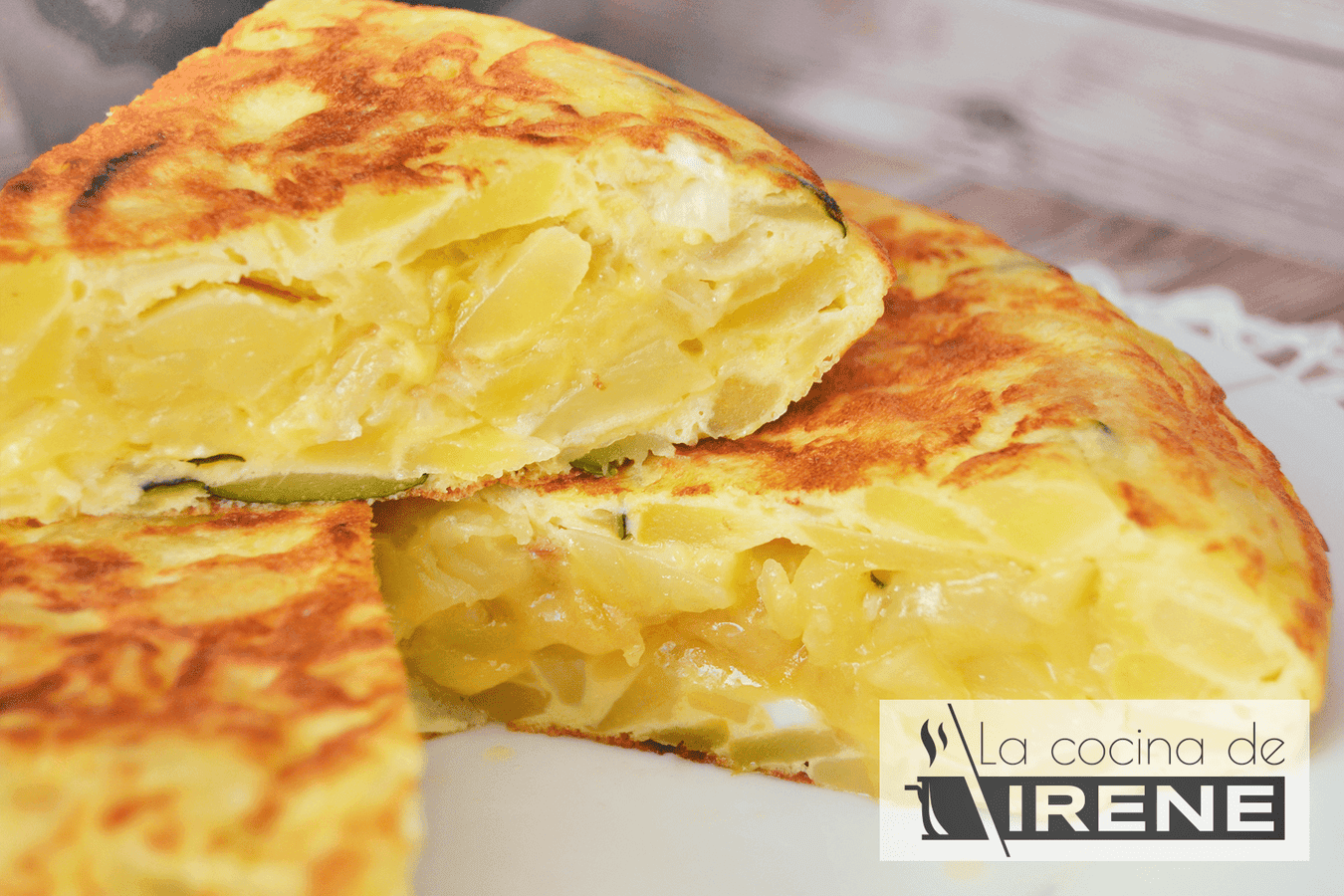 Tortilla de patatas con calabacín
