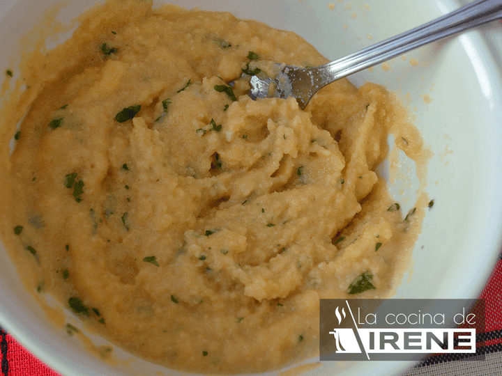 Paso de la receta