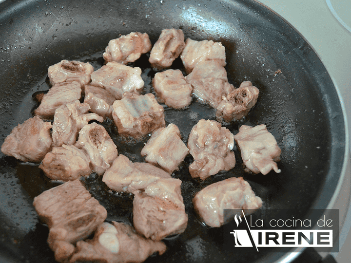 Paso de la receta