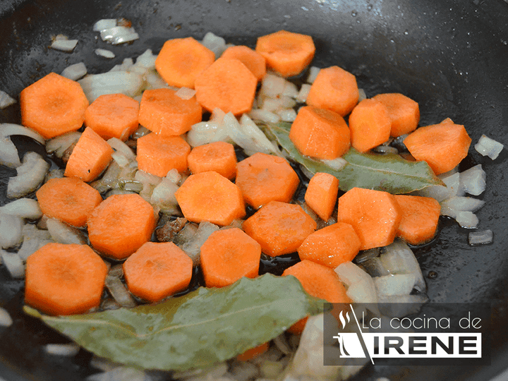 Paso de la receta