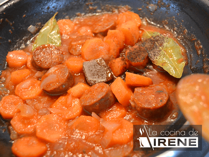 Paso de la receta
