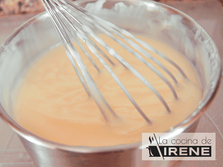 Paso de la receta