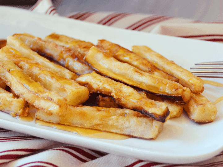 Berenjenas fritas con miel de Mil Flores