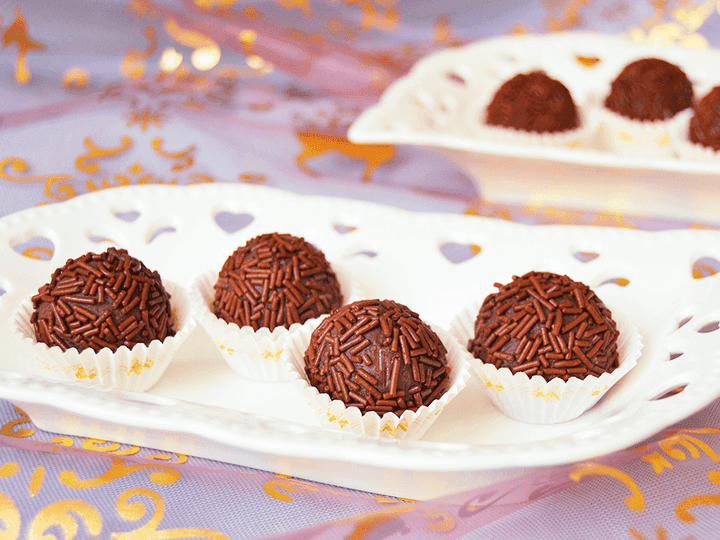 Trufas de chocolate con magdalenas