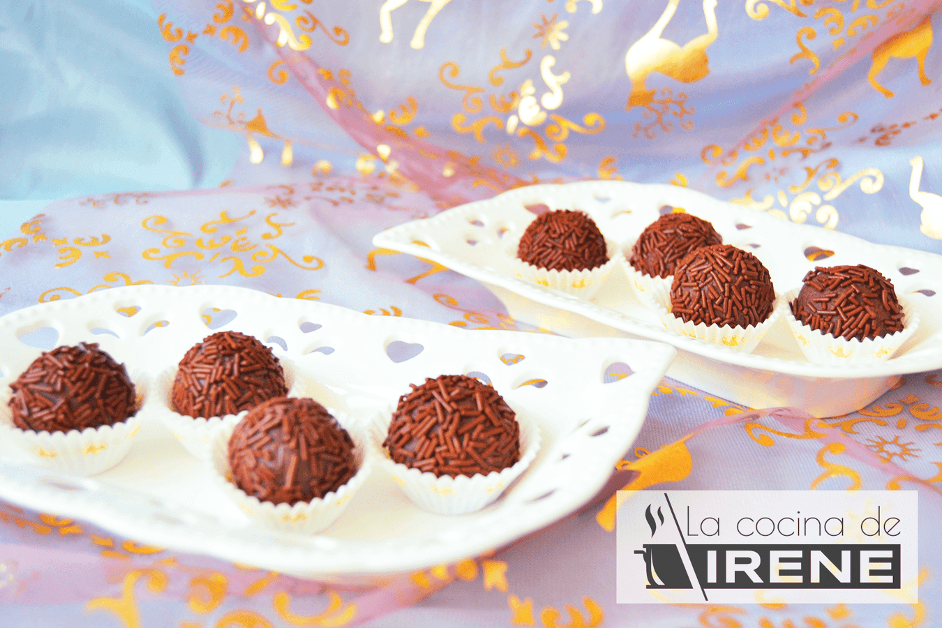 Trufas de magdalenas y chocolate