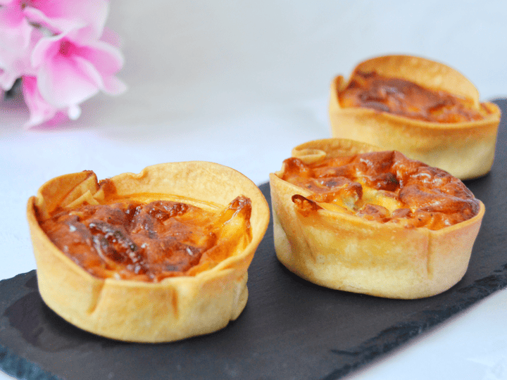 Mini quiches de pollo y zanahoria