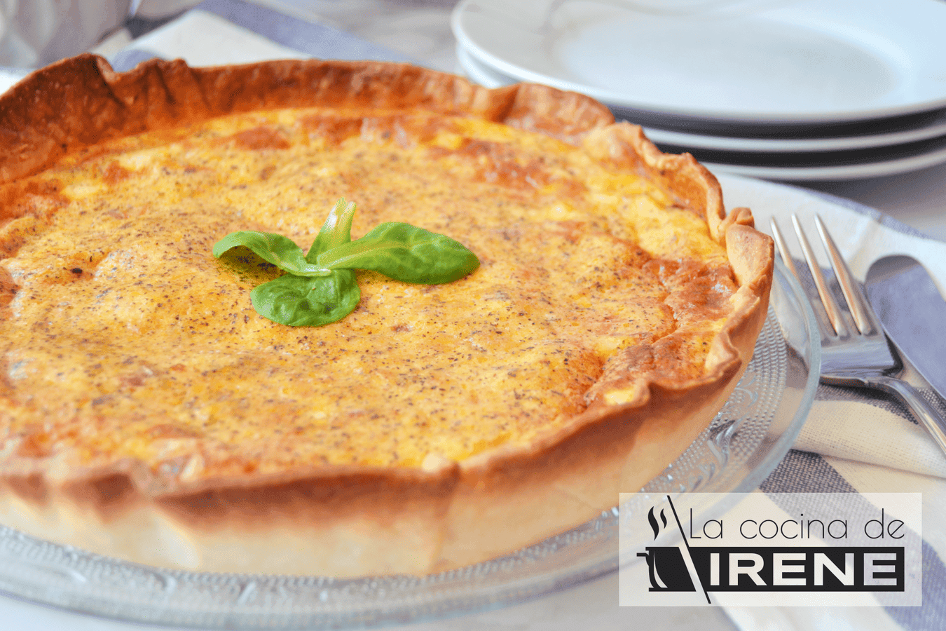 Quiche de pollo y jamón