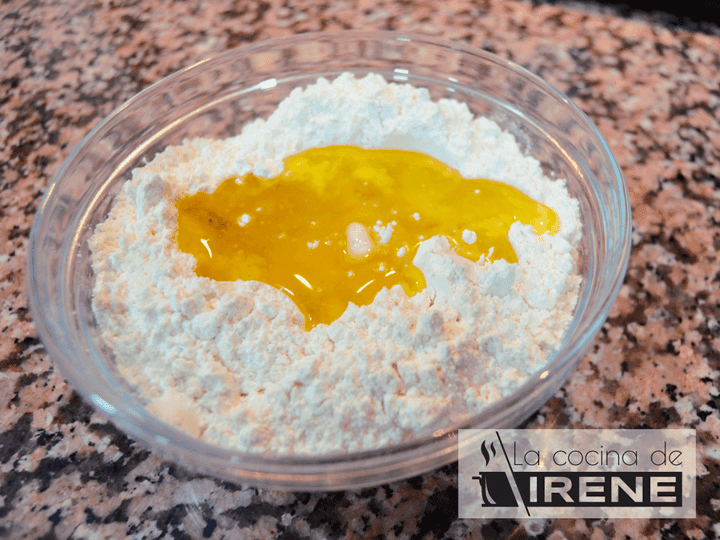 Paso de la receta