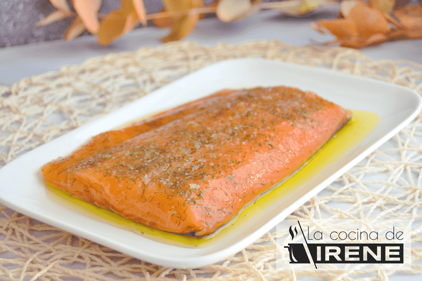 Salmón marinado