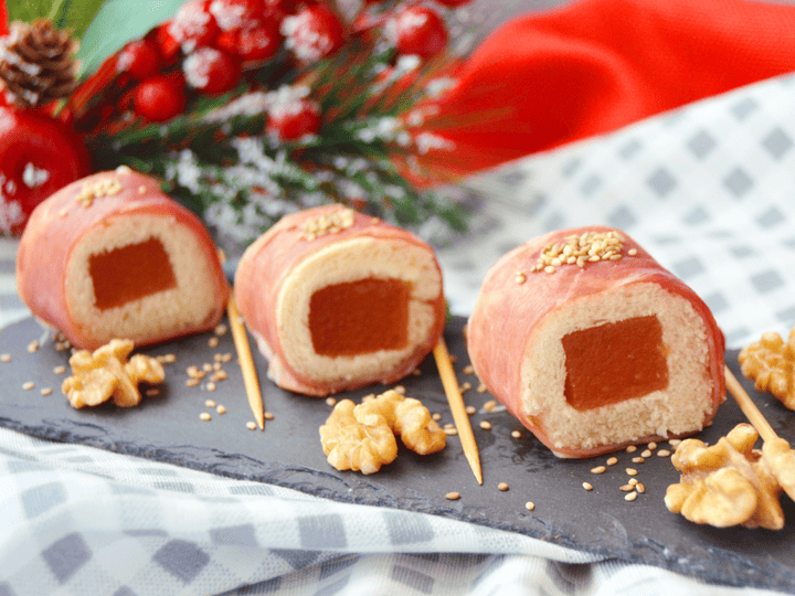 Bocaditos de jamón serrano con membrillo