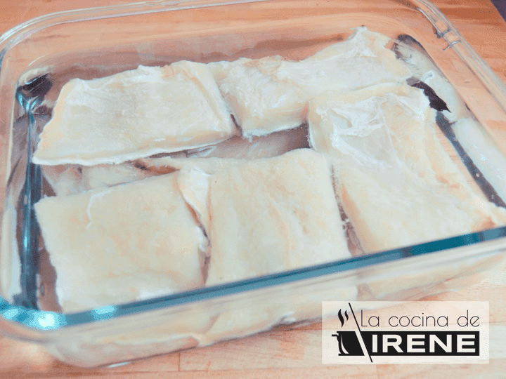 Paso de la receta