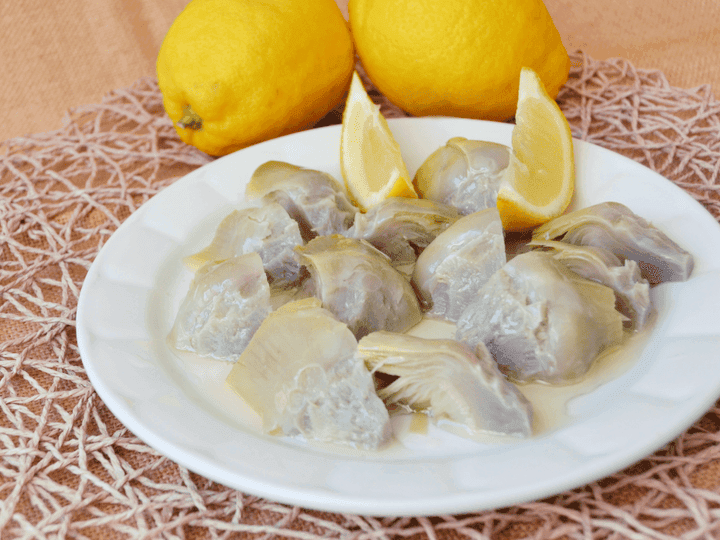 Alcachofas al limón