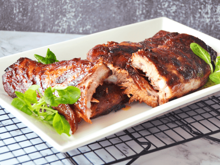 Churrasco laqueado al estilo oriental