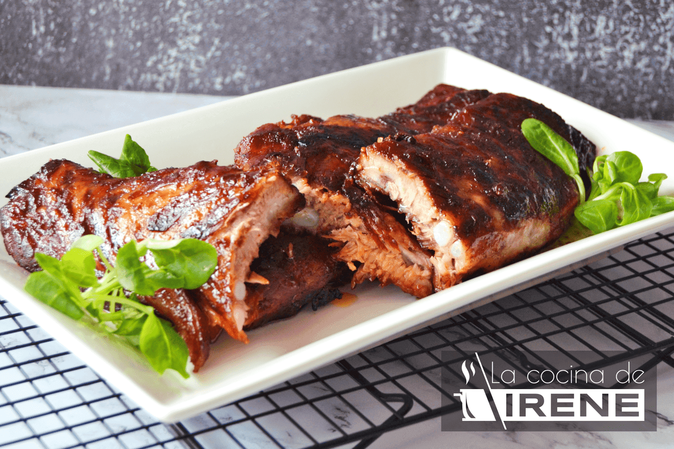 Churrasco laqueado al estilo oriental
