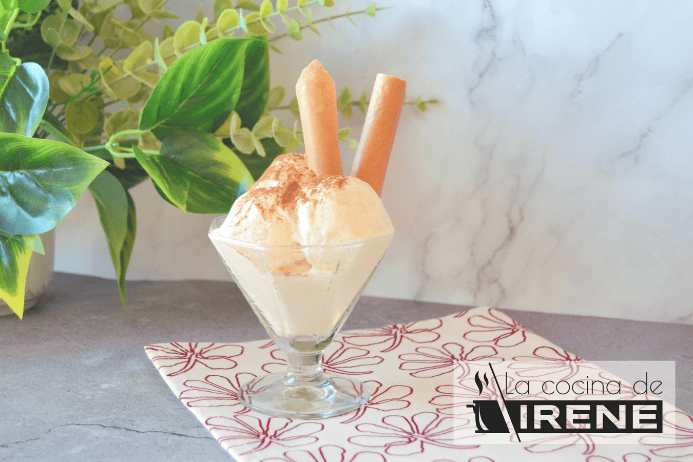 Helado de leche merengada