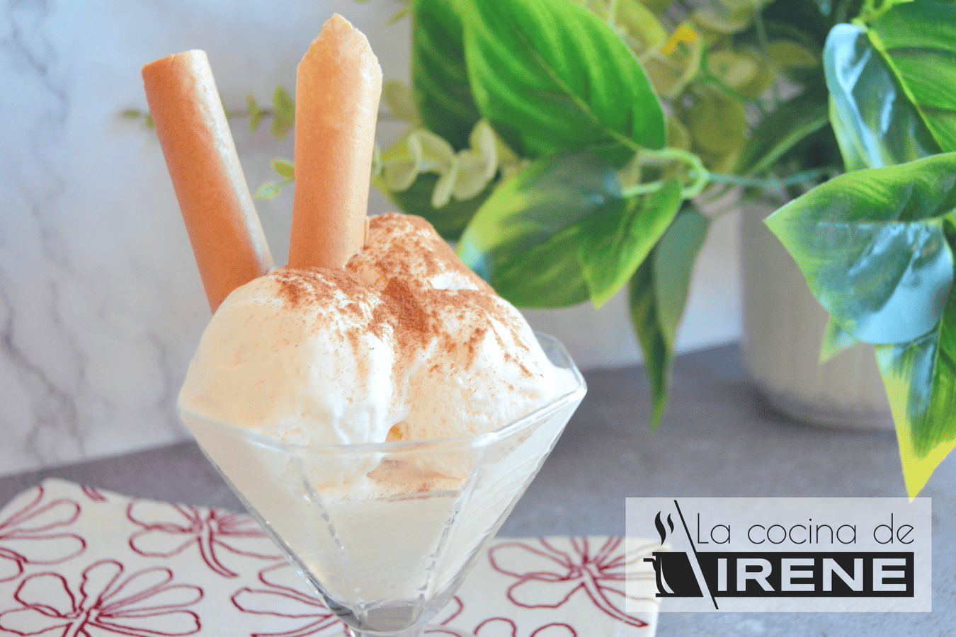 Helado de leche merengada