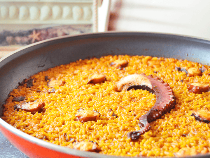 Paella de pulpo