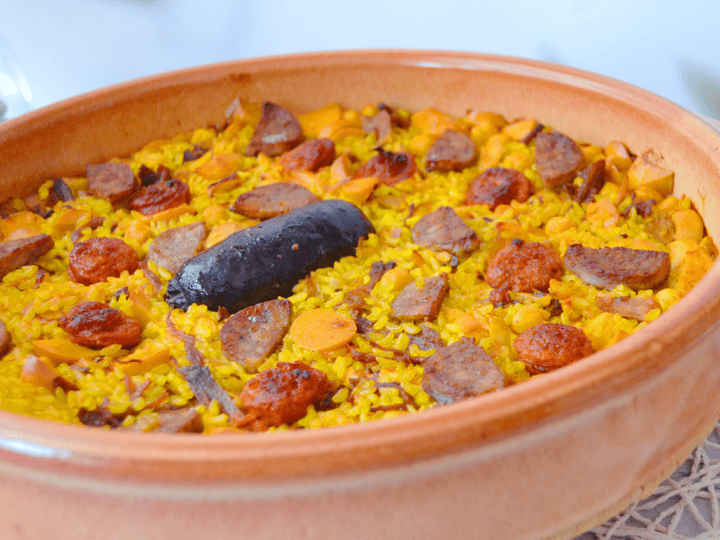 Arroz al horno con magro y embutidos