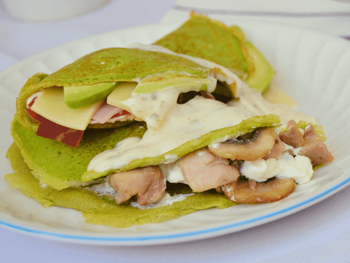 Crepes de espinacas