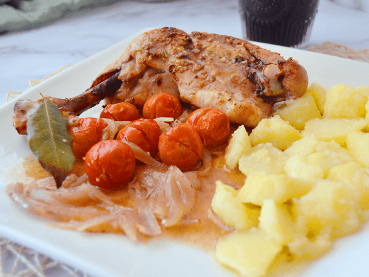 Pollo asado a las hierbas provenzales