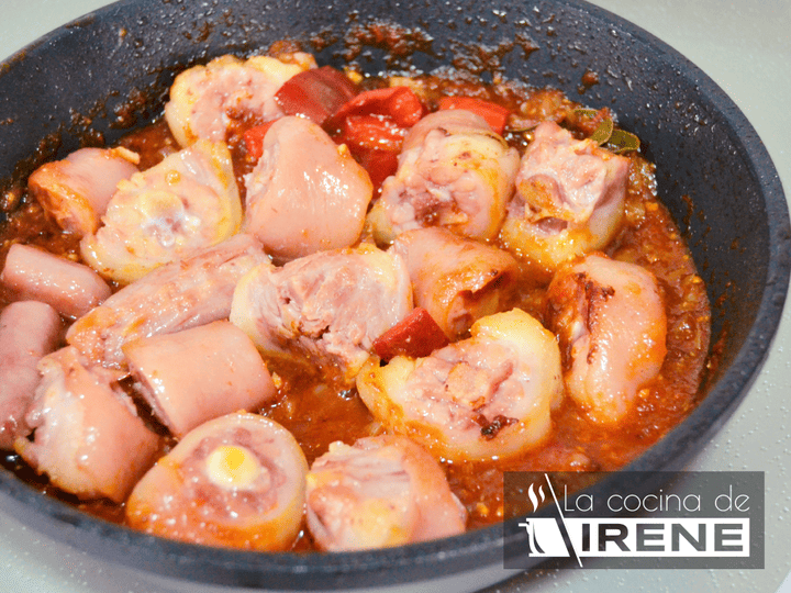Paso de la receta