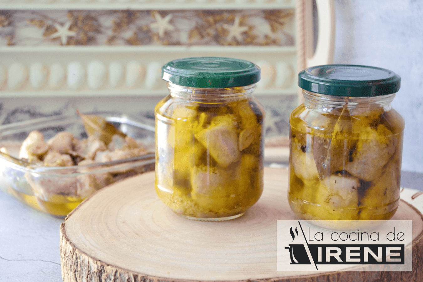 Conserva de caballa en escabeche