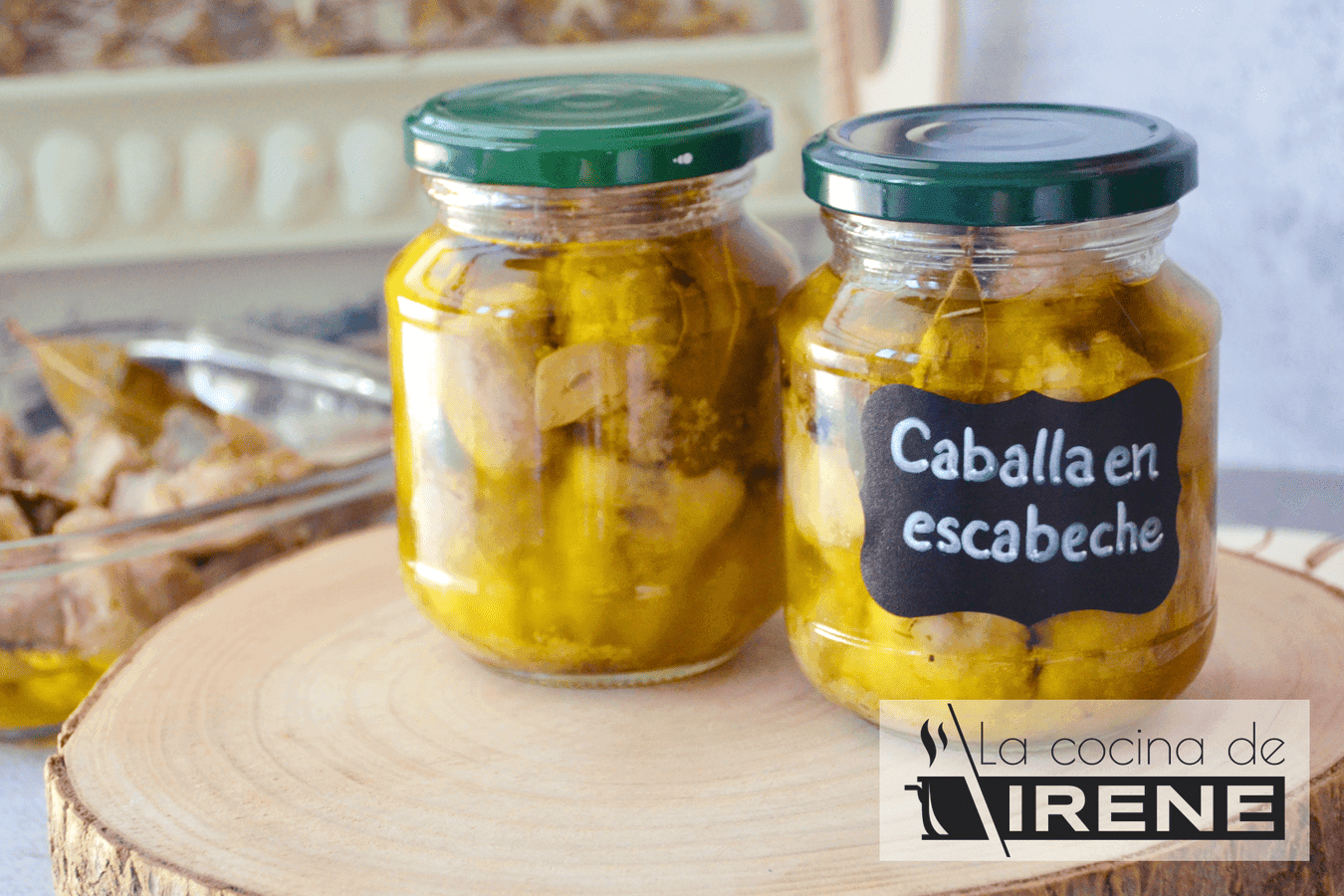 Conserva de caballa en escabeche