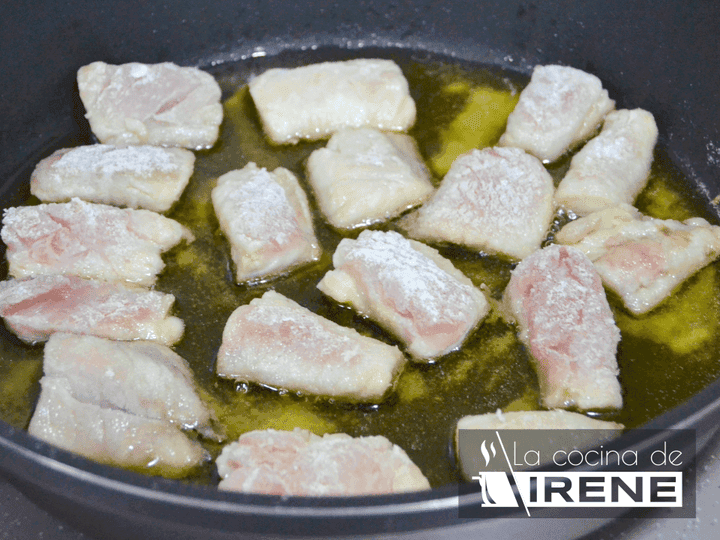 Paso de la receta