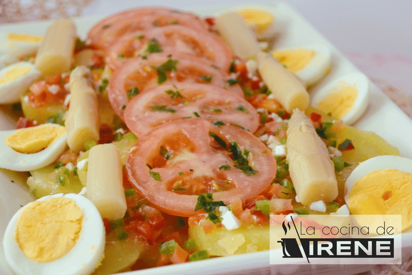 Ensalada de patata y tomate