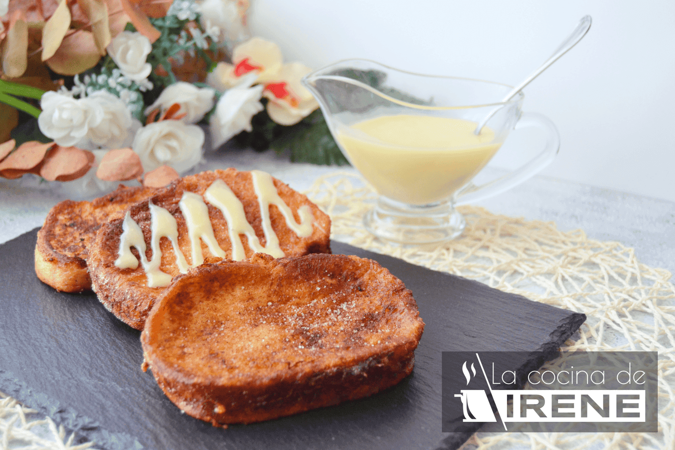 Torrijas de chocolate blanco