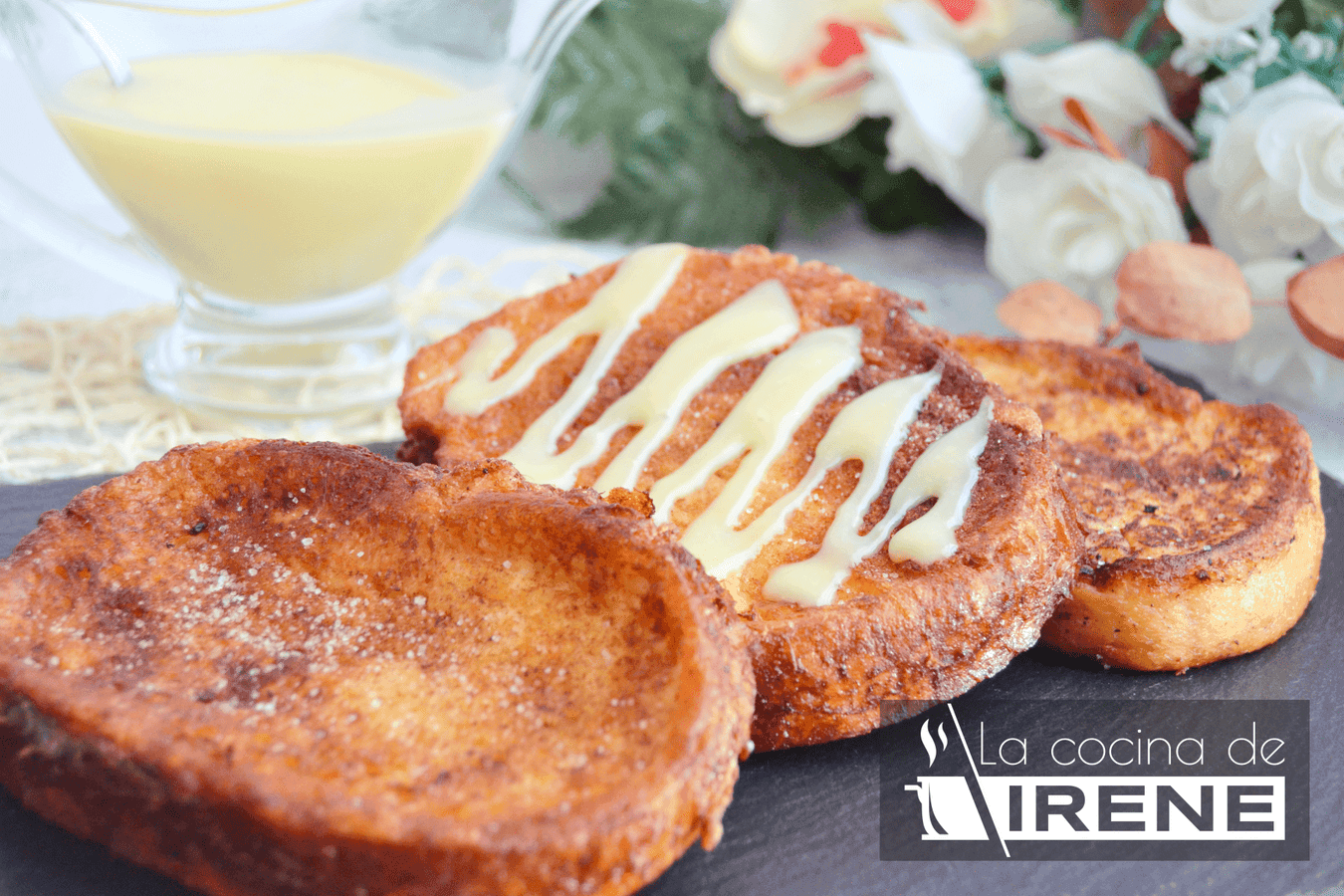 Torrijas de chocolate blanco