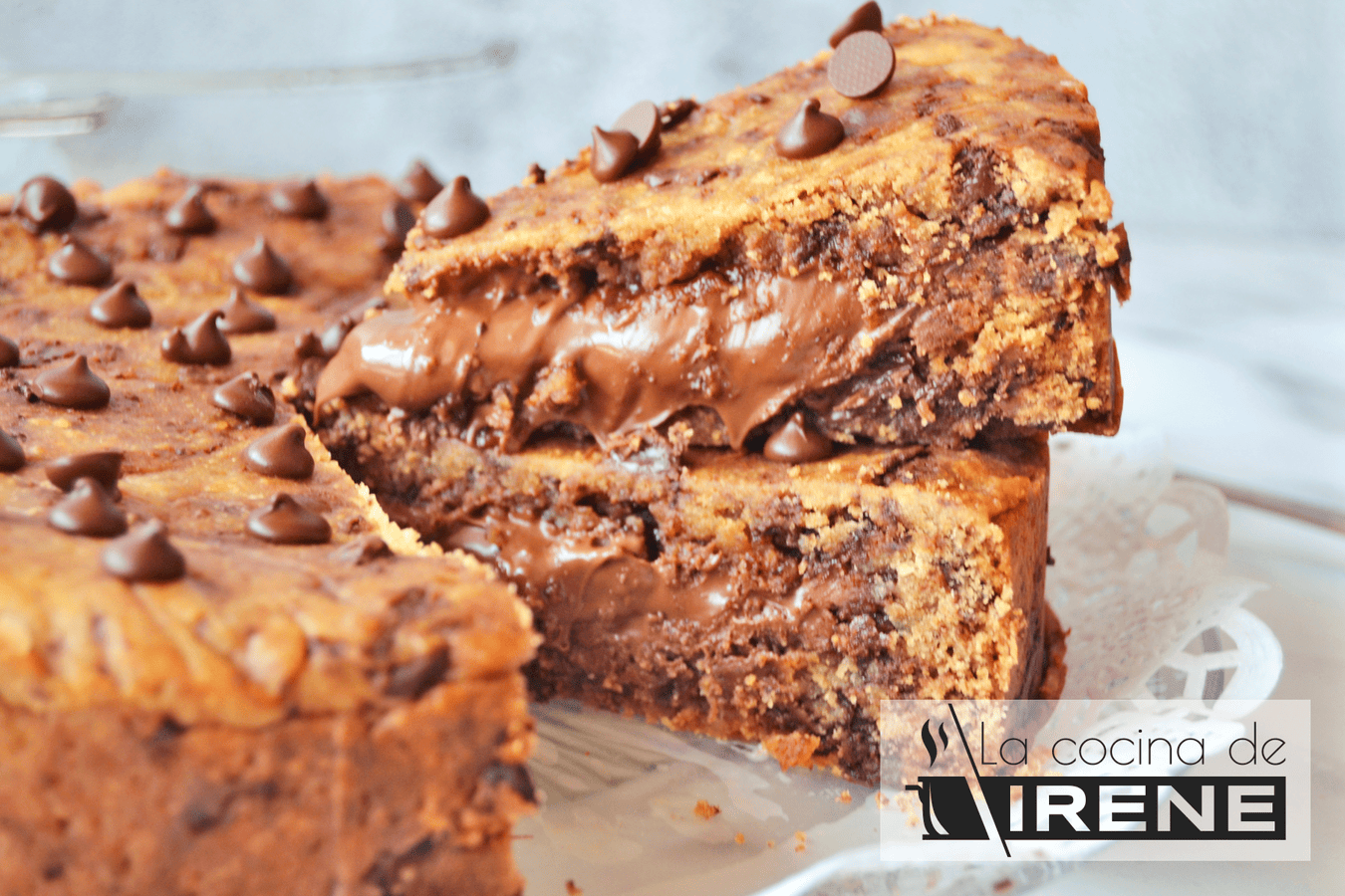 Cookie gigante rellena de Nutella