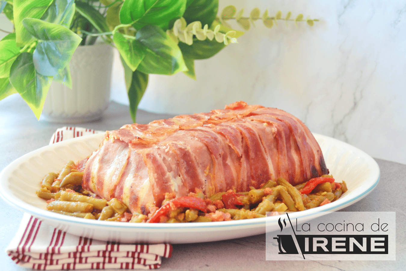 Pastel de carne y tortilla de patatas