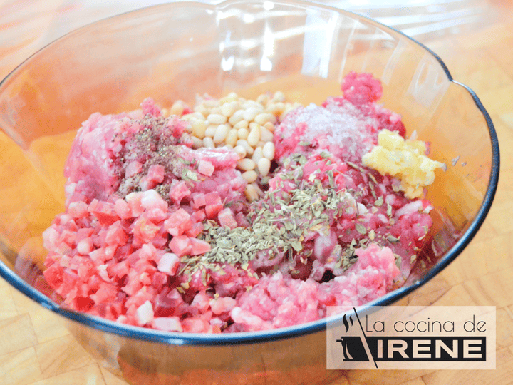Paso de la receta