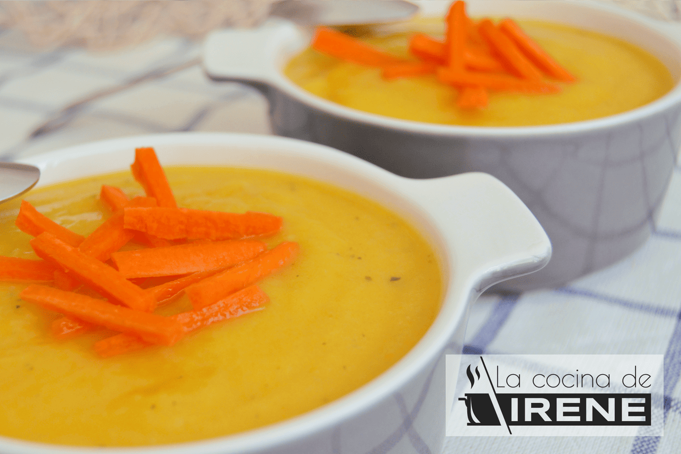 Crema de calabacín y zanahoria