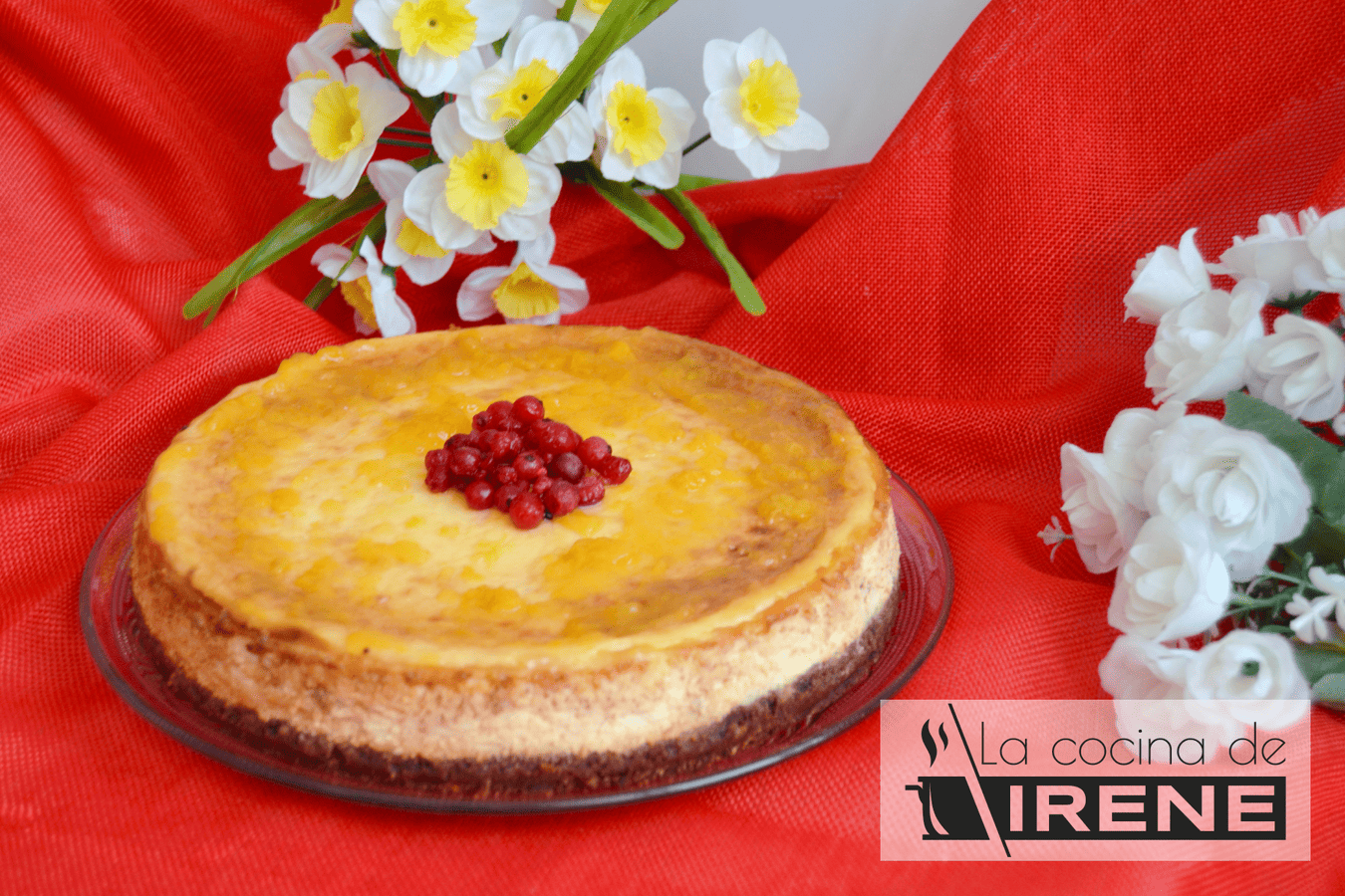 Tarta de queso y chocolate blanco