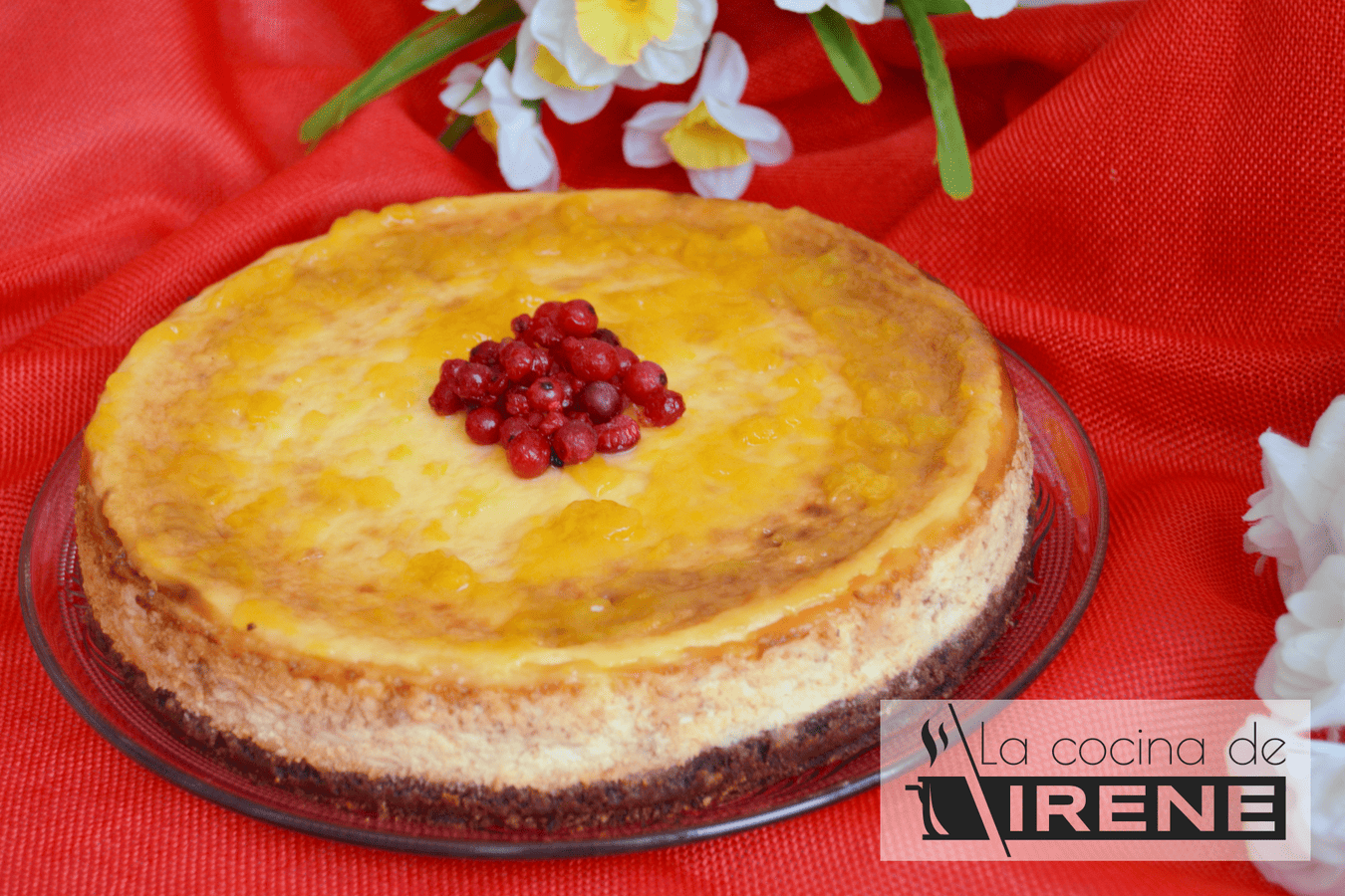 Tarta de queso y chocolate blanco